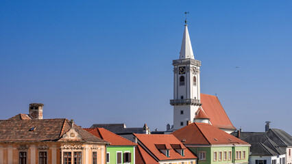 Rust eine Stadt in Burgenland Österreich mit blauen Himmel