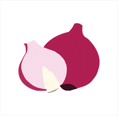 A nice onion vector art work.