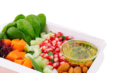 healthy detox food with honey in the box