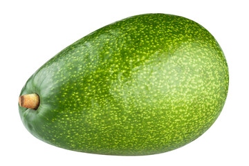 Delicious green avocado cut out