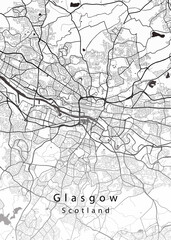 Glasgow Scotland City Map