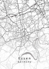 Obraz premium Essen Germany City Map