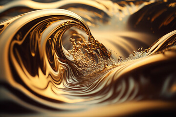 liquid hot gold alloy Generative AI