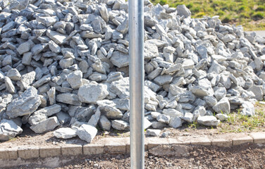 steel tube as a substructure for gabions