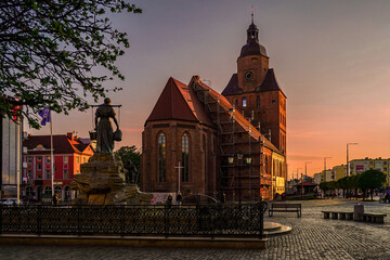 kościół, katedra, zabytek, gotyk, Gorzów , Gorzów Wlkp. , polska, rynek, stare miasto © Daniel Folek