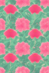 Flower pattern colorful illustration