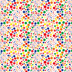 鮮やかなドットの背景イラスト