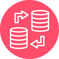 Vector Design Data Transfer Icon Style