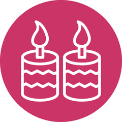 Vector Design Candle Icon Style