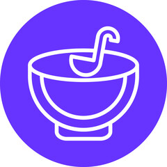 Vector Design Punch Bowl Icon Style