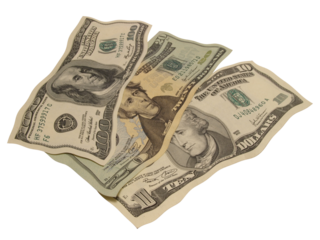 One hundred dollar bill isolated