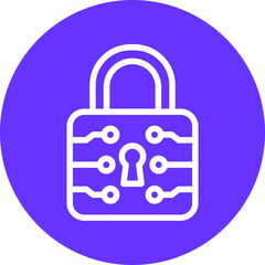 Vector Design Lock Icon Style