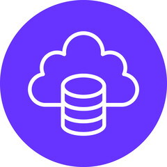 Vector Design Cloud Data Icon Style