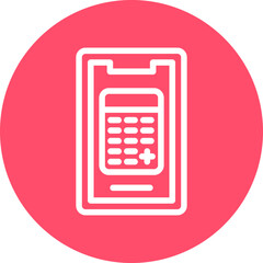 Vector Design Mobile Calculator Icon Style