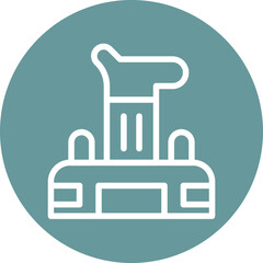 Vector Design Virtual Joystick Icon Style