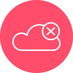 Obraz premium Vector Design Cloud Delete Icon Style