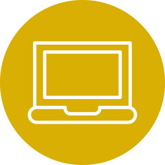 Vector Design Laptop Icon Style