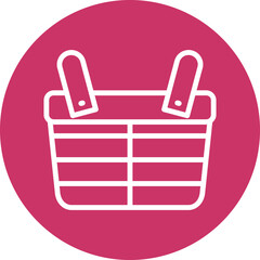 Vector Design Picnic Basket Icon Style