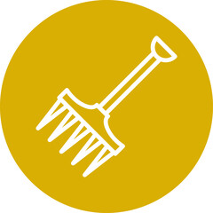 Vector Design Rake Icon Style