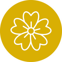 Vector Design Cherry Blossom Icon Style
