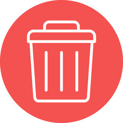 Vector Design Trash Can Icon Style