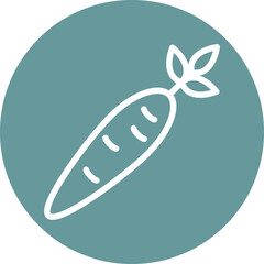 Vector Design Carrots Icon Style