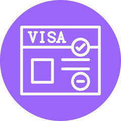 Vector Design Visa Icon Style