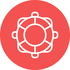 Vector Design Lifebuoy Icon Style