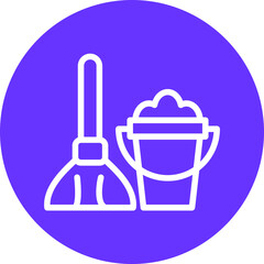 Vector Design Mop Icon Style