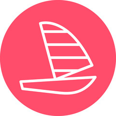 Vector Design Windsurf Icon Style