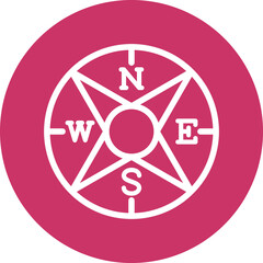 Vector Design Windrose Icon Style