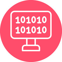 Vector Design Binary Code Icon Style