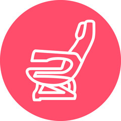 Vector Design Airplane Seat Icon Style