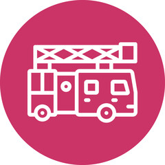 Vector Design Ladder Truck Icon Style