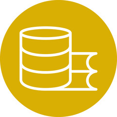 Vector Design Study Database Icon Style