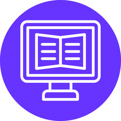 Vector Design Online Learning Icon Style