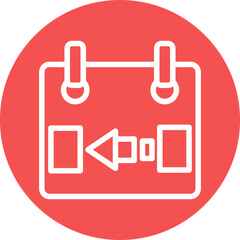 Vector Design Yesterday Icon Style