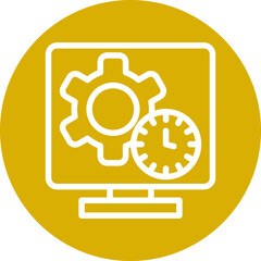 Vector Design Monitor Icon Style