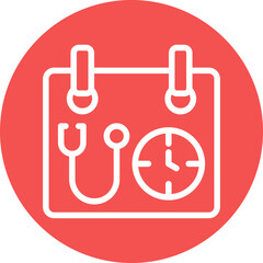 Vector Design Medical Appointment Icon Style