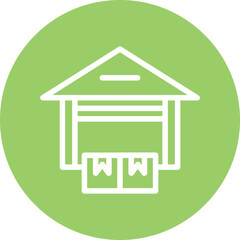 Vector Design Warehouse Icon Style