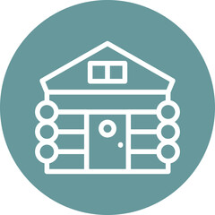 Vector Design Cabin Icon Style