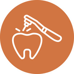 Vector Design Tooth Drilling Icon Style