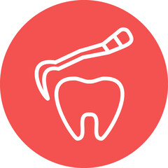 Vector Design Tooth Scaling Icon Style