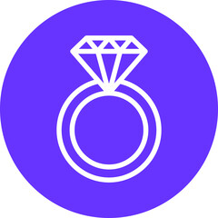 Vector Design Diamond Ring Icon Style