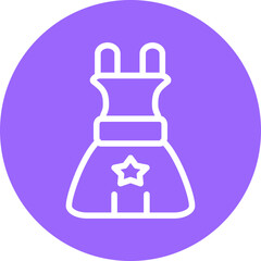 Vector Design Birthday Dress Icon Style