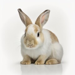 Cute rabbit. Generative AI.