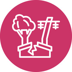 Vector Design Natural Disaster Icon Style