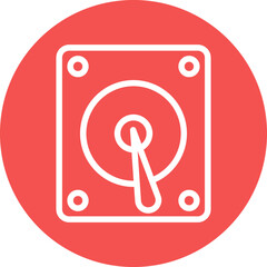 Vector Design Hard Disk Icon Style