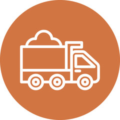 Vector Design Dump Truck Icon Style