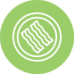 Vector Design Bacon Icon Style